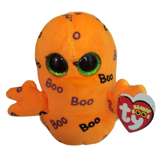 Ty Beanie Boos Ghoulie Halloween Ghost Plush Toy - Picture 2 of 8